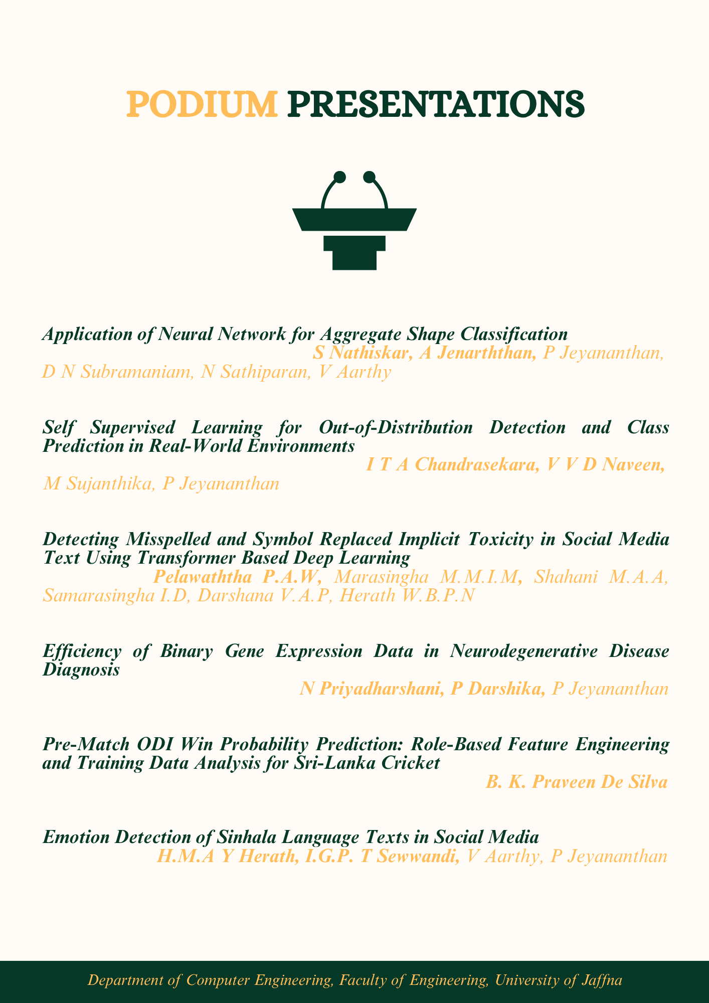 Symposium Agenda